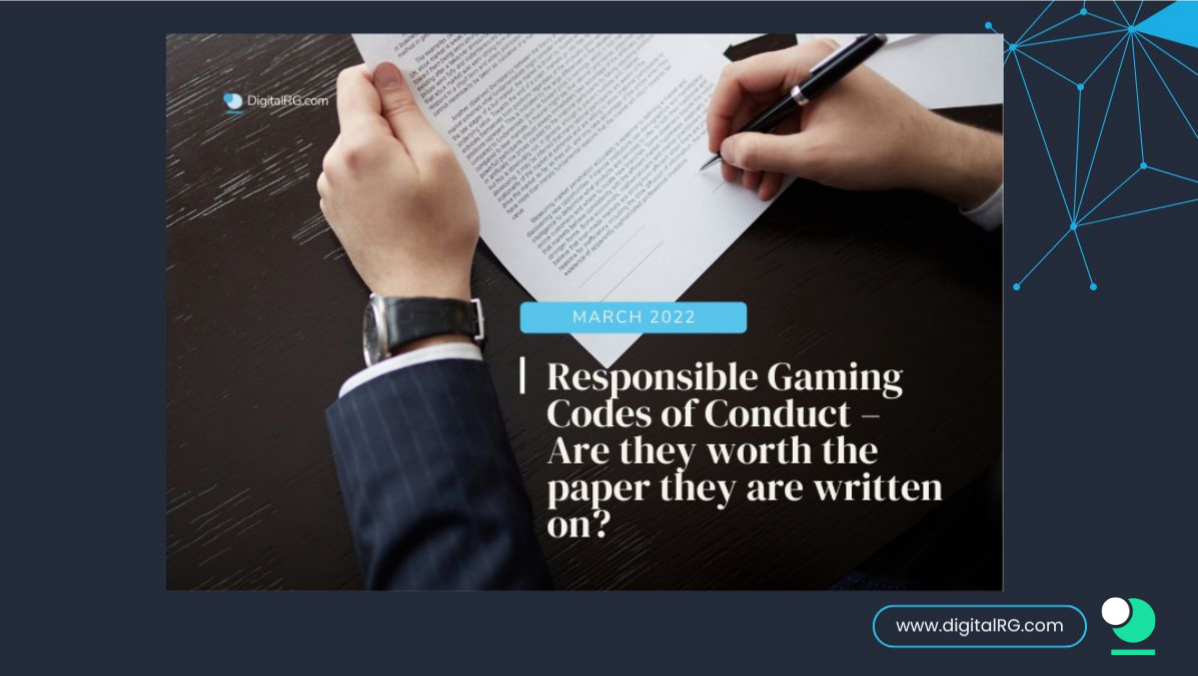Responsible Gaming Codes of Conduct – Are they worth the paper they are written on?