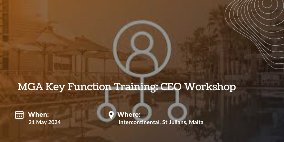 MGA Key Function Training: CEO Workshop