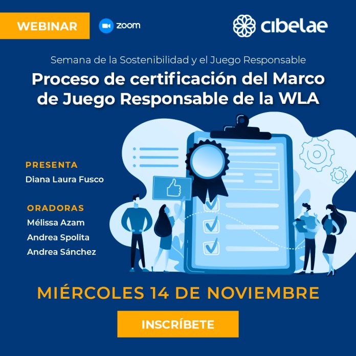 Webinar CIBELAE de Juego Responsable / Certificación WLA - Digital RG